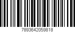 Código de barras (EAN, GTIN, SKU, ISBN): '7893642059818'