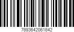 Código de barras (EAN, GTIN, SKU, ISBN): '7893642061842'