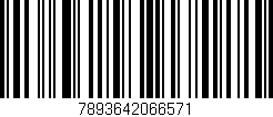 Código de barras (EAN, GTIN, SKU, ISBN): '7893642066571'
