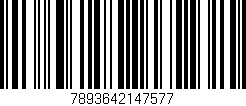 Código de barras (EAN, GTIN, SKU, ISBN): '7893642147577'