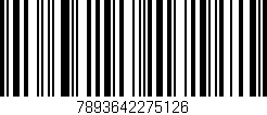 Código de barras (EAN, GTIN, SKU, ISBN): '7893642275126'