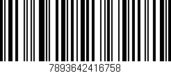 Código de barras (EAN, GTIN, SKU, ISBN): '7893642416758'