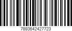 Código de barras (EAN, GTIN, SKU, ISBN): '7893642427723'