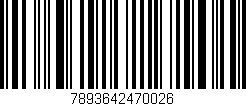 Código de barras (EAN, GTIN, SKU, ISBN): '7893642470026'