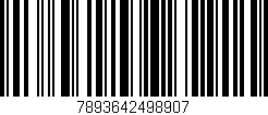 Código de barras (EAN, GTIN, SKU, ISBN): '7893642498907'
