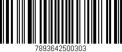 Código de barras (EAN, GTIN, SKU, ISBN): '7893642500303'