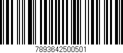 Código de barras (EAN, GTIN, SKU, ISBN): '7893642500501'