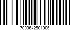 Código de barras (EAN, GTIN, SKU, ISBN): '7893642501386'