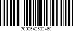 Código de barras (EAN, GTIN, SKU, ISBN): '7893642502468'