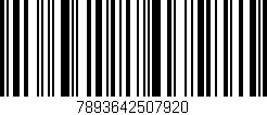 Código de barras (EAN, GTIN, SKU, ISBN): '7893642507920'