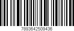 Código de barras (EAN, GTIN, SKU, ISBN): '7893642509436'