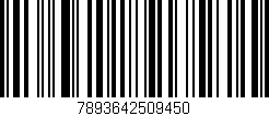 Código de barras (EAN, GTIN, SKU, ISBN): '7893642509450'