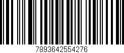 Código de barras (EAN, GTIN, SKU, ISBN): '7893642554276'