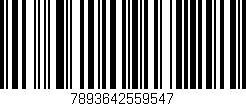 Código de barras (EAN, GTIN, SKU, ISBN): '7893642559547'
