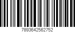 Código de barras (EAN, GTIN, SKU, ISBN): '7893642562752'