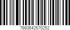 Código de barras (EAN, GTIN, SKU, ISBN): '7893642570252'