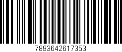 Código de barras (EAN, GTIN, SKU, ISBN): '7893642617353'