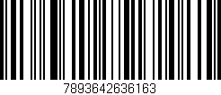 Código de barras (EAN, GTIN, SKU, ISBN): '7893642636163'
