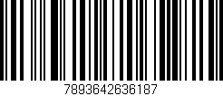 Código de barras (EAN, GTIN, SKU, ISBN): '7893642636187'