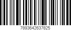 Código de barras (EAN, GTIN, SKU, ISBN): '7893642637825'