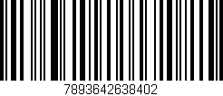 Código de barras (EAN, GTIN, SKU, ISBN): '7893642638402'
