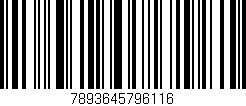 Código de barras (EAN, GTIN, SKU, ISBN): '7893645796116'