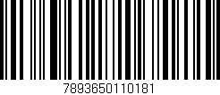 Código de barras (EAN, GTIN, SKU, ISBN): '7893650110181'
