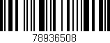 Código de barras (EAN, GTIN, SKU, ISBN): '78936508'
