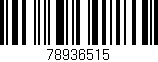 Código de barras (EAN, GTIN, SKU, ISBN): '78936515'
