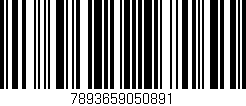 Código de barras (EAN, GTIN, SKU, ISBN): '7893659050891'