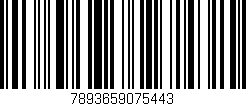 Código de barras (EAN, GTIN, SKU, ISBN): '7893659075443'