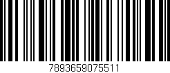 Código de barras (EAN, GTIN, SKU, ISBN): '7893659075511'