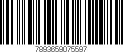 Código de barras (EAN, GTIN, SKU, ISBN): '7893659075597'