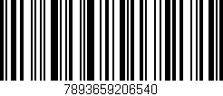 Código de barras (EAN, GTIN, SKU, ISBN): '7893659206540'