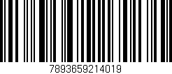 Código de barras (EAN, GTIN, SKU, ISBN): '7893659214019'