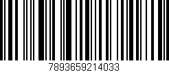 Código de barras (EAN, GTIN, SKU, ISBN): '7893659214033'