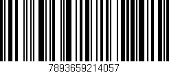 Código de barras (EAN, GTIN, SKU, ISBN): '7893659214057'