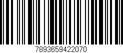 Código de barras (EAN, GTIN, SKU, ISBN): '7893659422070'