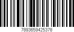 Código de barras (EAN, GTIN, SKU, ISBN): '7893659425378'