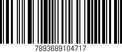 Código de barras (EAN, GTIN, SKU, ISBN): '7893689104717'