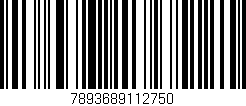 Código de barras (EAN, GTIN, SKU, ISBN): '7893689112750'