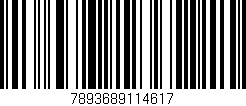 Código de barras (EAN, GTIN, SKU, ISBN): '7893689114617'