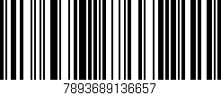 Código de barras (EAN, GTIN, SKU, ISBN): '7893689136657'