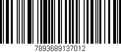 Código de barras (EAN, GTIN, SKU, ISBN): '7893689137012'