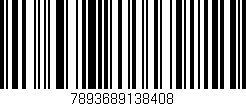 Código de barras (EAN, GTIN, SKU, ISBN): '7893689138408'