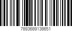 Código de barras (EAN, GTIN, SKU, ISBN): '7893689138651'