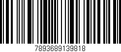 Código de barras (EAN, GTIN, SKU, ISBN): '7893689139818'