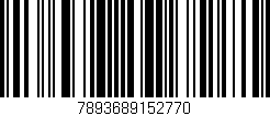 Código de barras (EAN, GTIN, SKU, ISBN): '7893689152770'