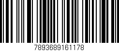 Código de barras (EAN, GTIN, SKU, ISBN): '7893689161178'