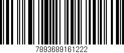 Código de barras (EAN, GTIN, SKU, ISBN): '7893689161222'
